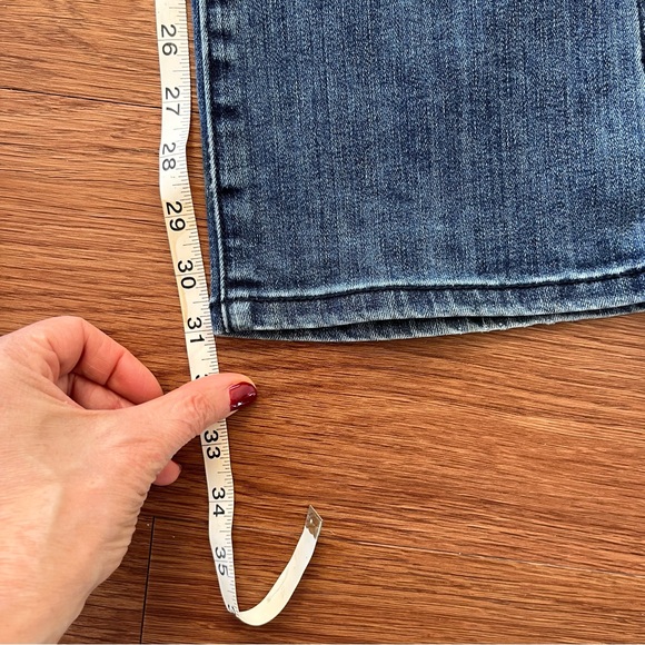 Anthropologie Pilcro high waist bootcut. Flared with button detail on leg. 28 - Picture 6 of 9